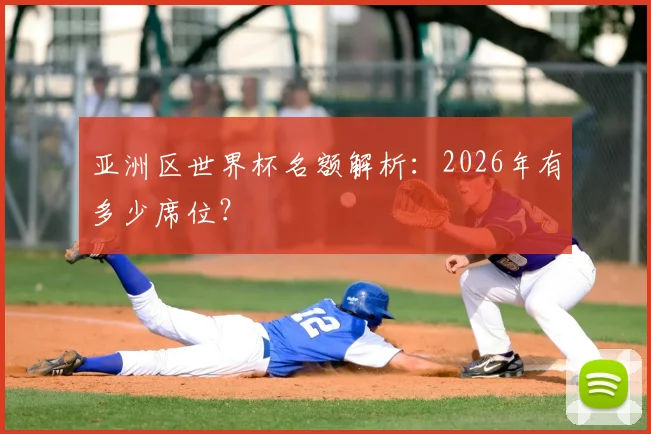 亚洲区世界杯名额解析:2026年有多少席位?